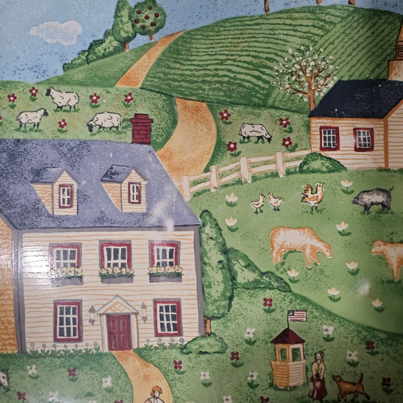 Sango Green Acres 4873 Platter Set of 4  (11‎ 1/2 in.) - Picture 7 of 9